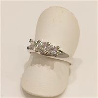 Anello Vidali Gioielli Donna in Oro bianco Zircone ANOR-27-34 - ANOR-27-34